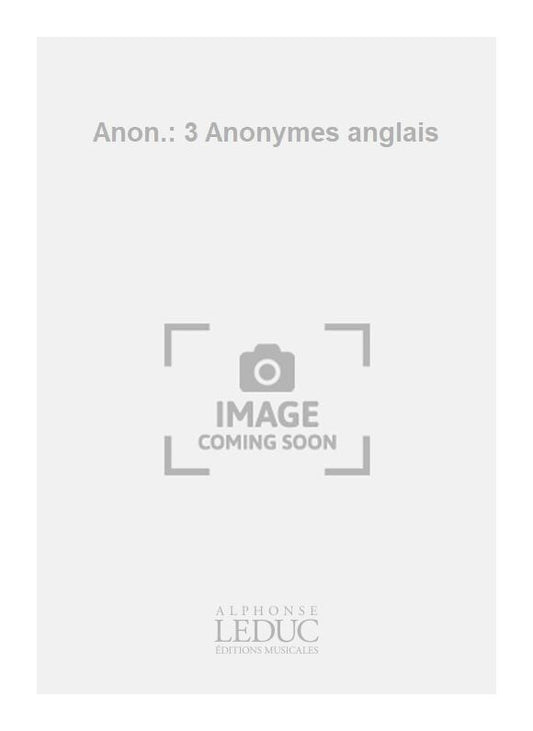 Anon.: 3 Anonymes anglais | Guitare