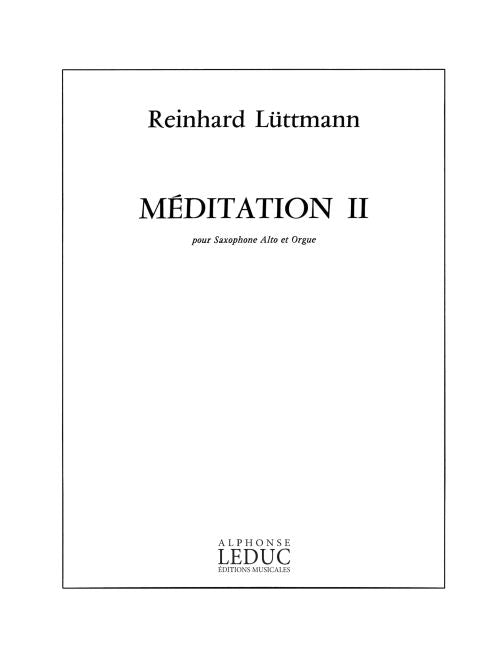 Méditation 2 | Luttmann | Saxophone alto