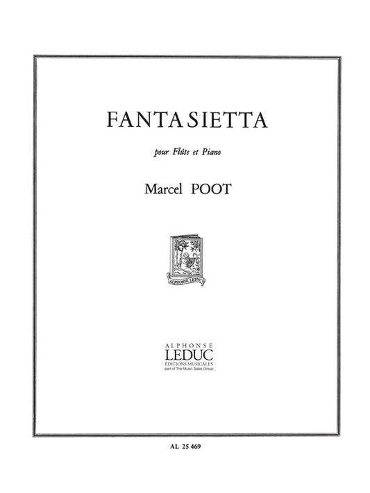Fantasietta de Poot, Livre pour flûte et Piano