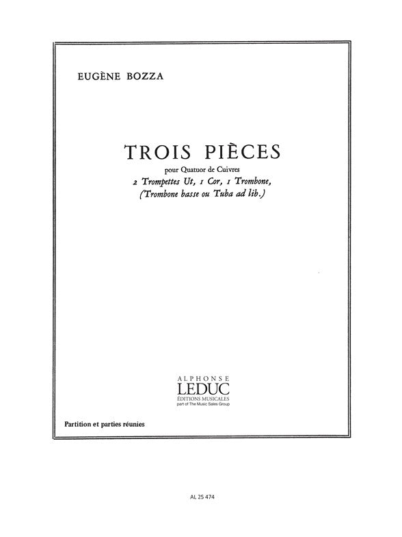 3 Pièces | Eugène Bozza | Quatuor de cuivres