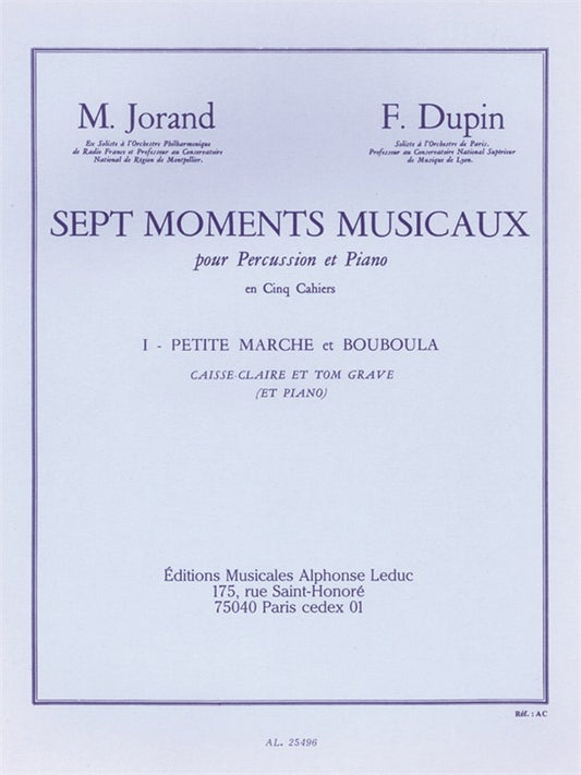 7 Moments musicaux 1 - Petite Marche et Bouboula | Marcel Jorand