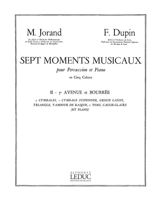 7 Moments musicaux 2 - 5e Avenue et Bourrée | Marcel Jorand