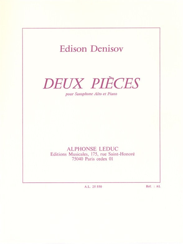 Deux Pièces pour Saxophone Alto | Edison Denisov