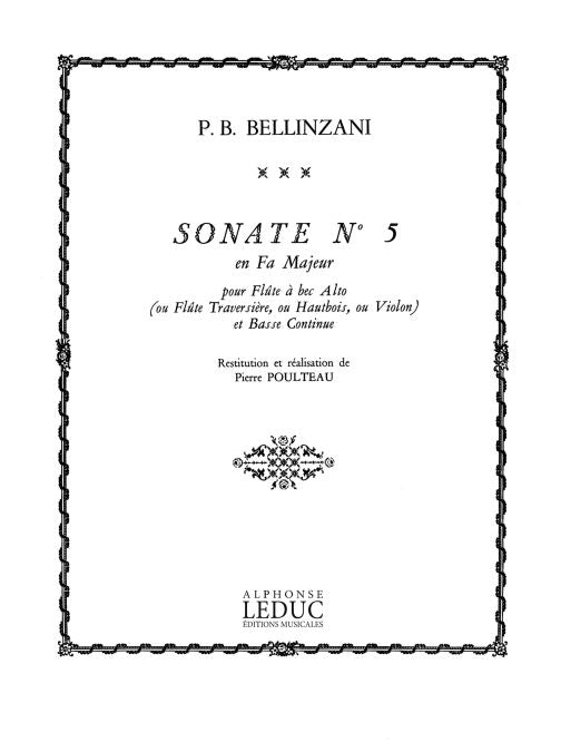 Sonata Op.3, No.5 in F major | Paolo Benedetto Bellinzani