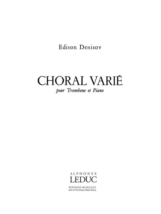 Choral varié | Edison Denisov | Trombone