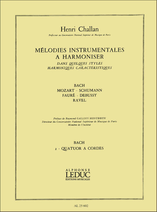 Mélodies Instrumentales a Harmoniser Vol. 02 | Henri Challan