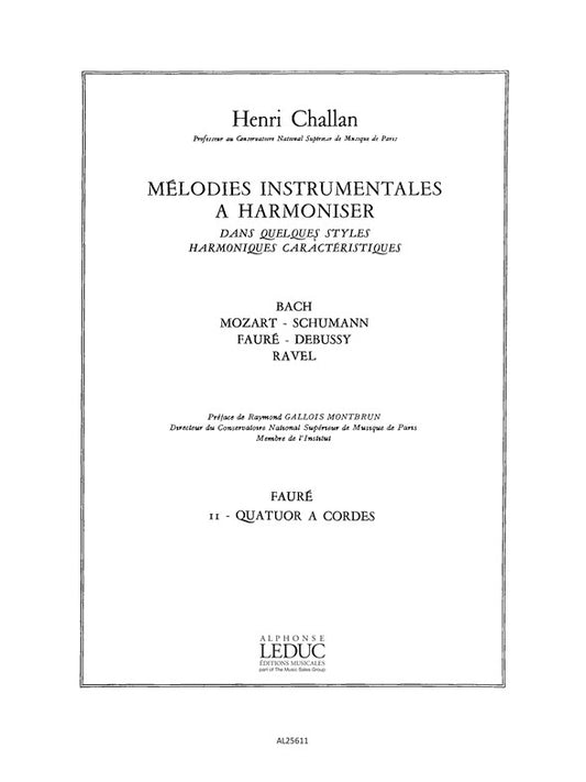 Mélodies Instrumentales a Harmoniser Vol. 11 | Henri Challan