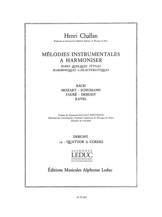 Mélodies Instrumentales a Harmoniser Vol. 14 | Henri Challan