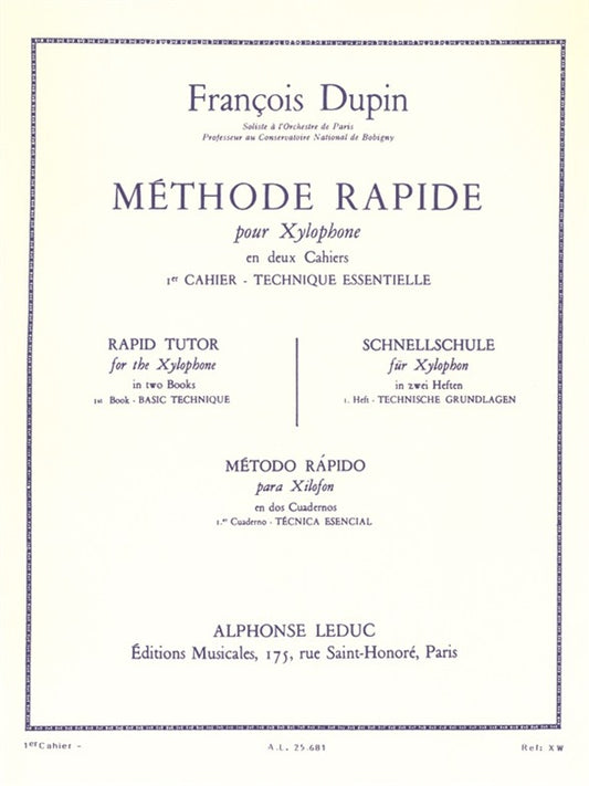 François Dupin : Méthode rapide pour xylophone