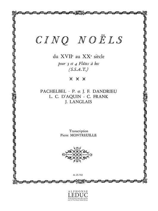 5 Noëls | Montreuille | Flûte à bec