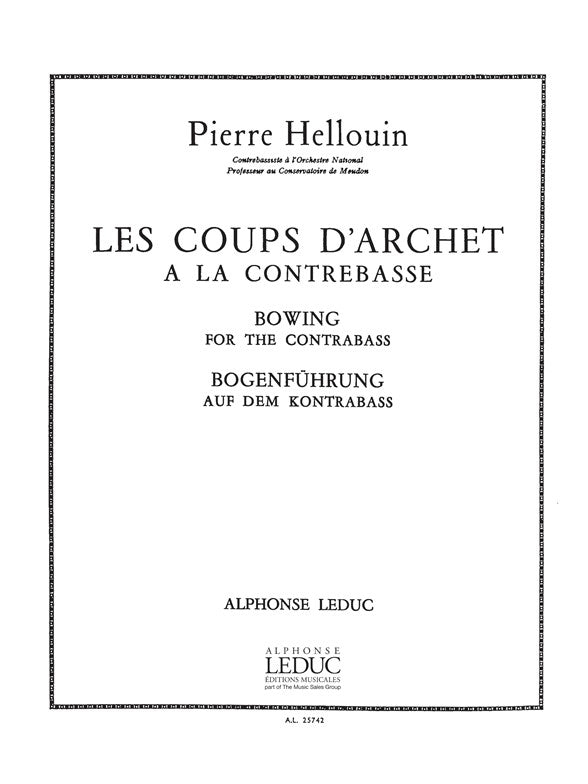 Coups D'Archet | Hellouin | Contrebasse