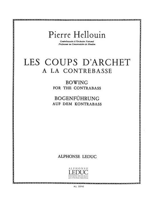 Coups D'Archet | Hellouin | Contrebasse