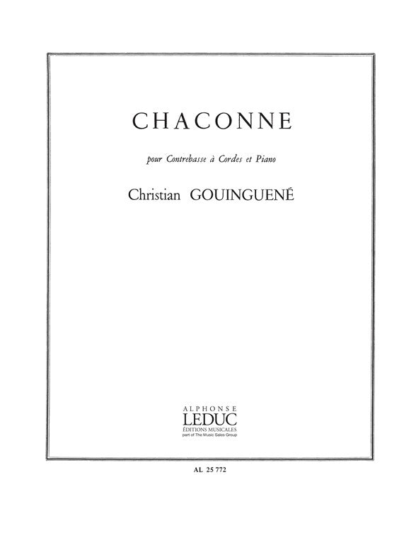 Chaconne | Christian Gouinguené | Contrebasse