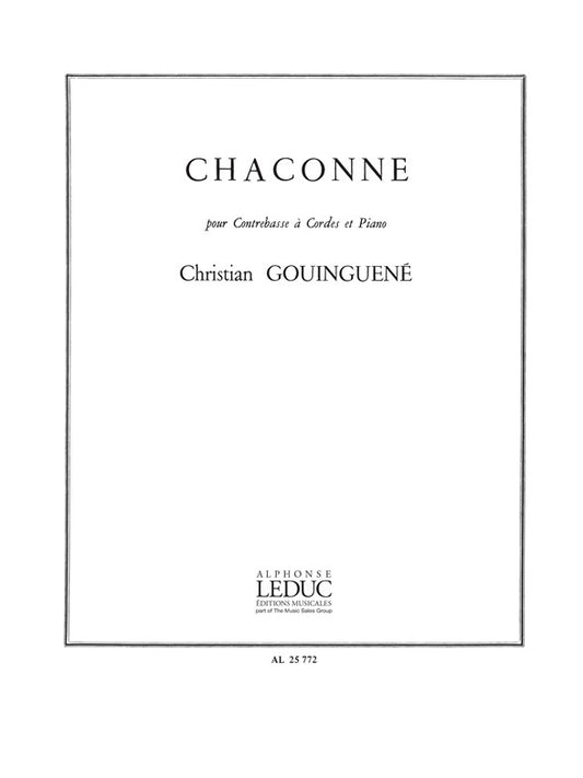 Chaconne | Christian Gouinguené | Contrebasse