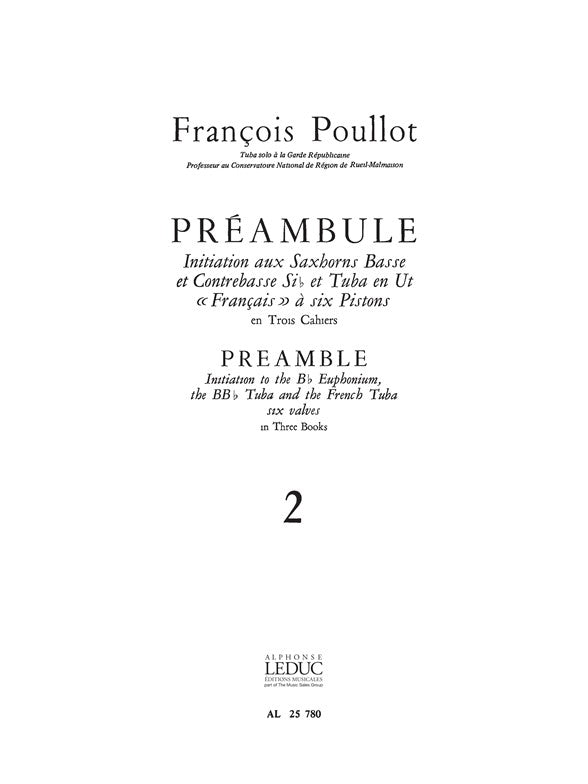 François Poullot : Préambule, vol. 2 | Tuba