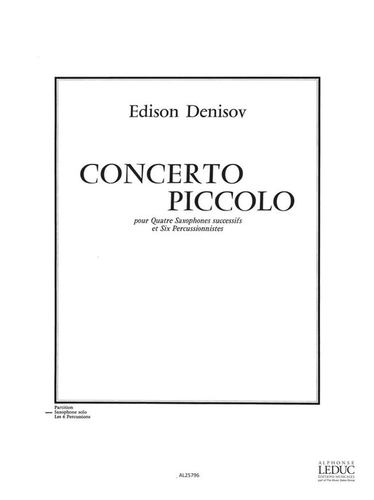 Concerto piccolo | Edison Denisov | Saxophone