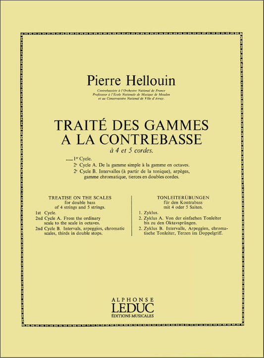 Traité des Gammes a la Contrebasse, Cycle 1 | P. Hellouin