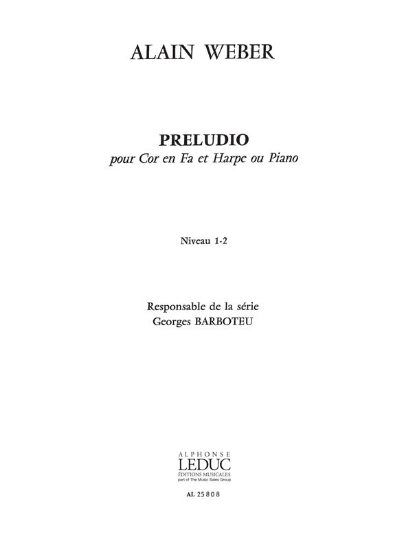 Preludio | Alain Weber | Cor