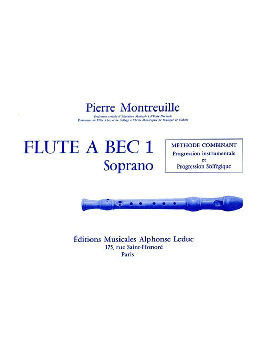 Pierre Montreuille: La Flûte a Bec | Pierre Montreuille | Flûte à bec | Partition | AL25835