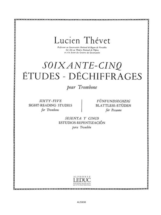 65 Études-Déchiffrages | Thevet | Trombone