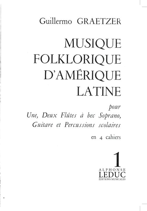 Musique folklorique d'Amérique latine | Graetzer