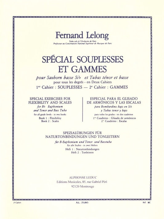 Spécial Souplesses et Gammes - 2e Cahier | Fernand Lelong