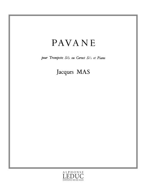 Jacques Mas: Pavane de Jacques Mas, Partition pour trompette et Piano