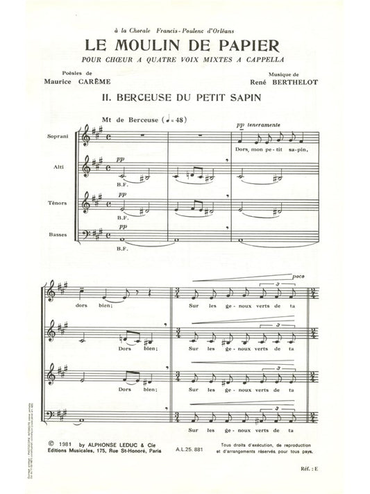 Le Moulin de Papier No.2 - Alleluia du Vin | René Berthelot
