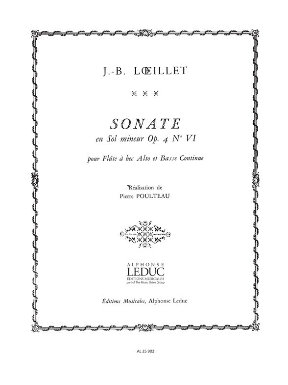 Sonata G Minor Op 4 No 6 | Jean-Baptiste Loeillet