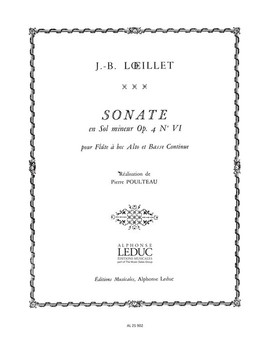Sonata G Minor Op 4 No 6 | Jean-Baptiste Loeillet