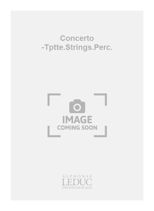 Concerto -Tptte.Strings.Perc. | Calvi | Trompette