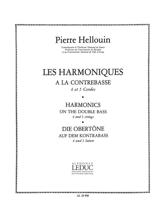 Harmoniques | Hellouin | Contrebasse