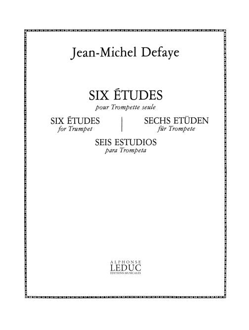 6 Études | Jean-Michel Defaye | Trompette | Livre | AL25990