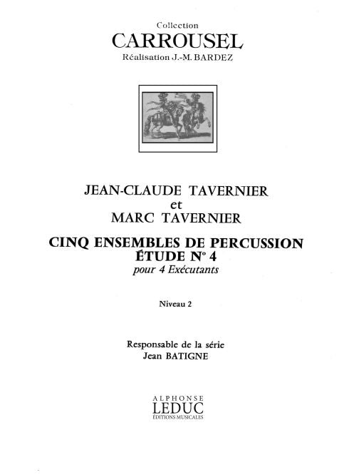 Étude No.4 | Jean-Claude Tavernier | Percussions