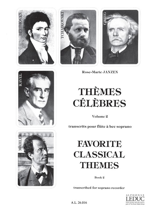 Thèmes Célèbres, Vol. 2 | Rose-Marie Janzen | Flûte à bec