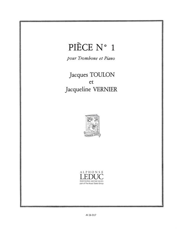 Pièce N01 | Jacques Toulon | Trombone
