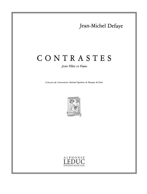 Contrastes | Jean-Michel Defaye | Flûte