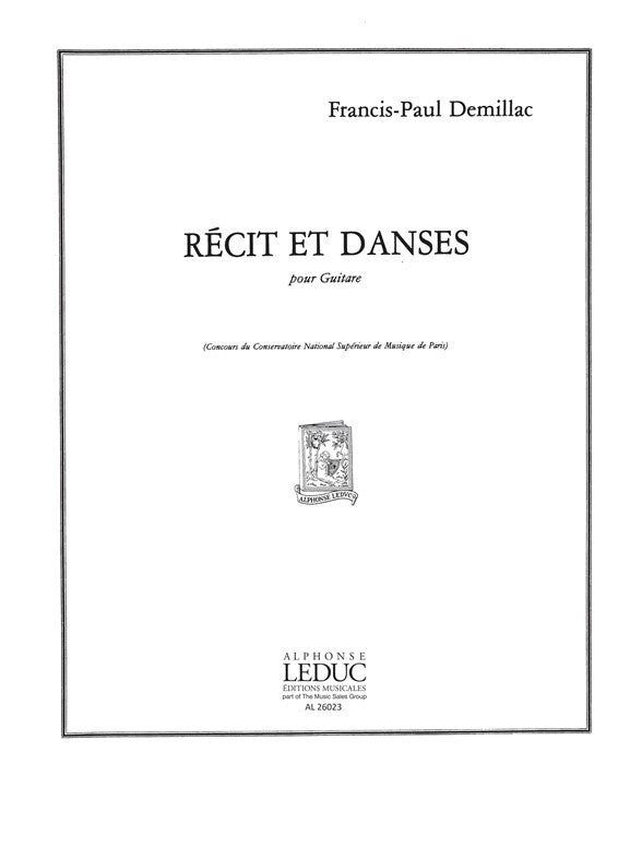 Récit Et Danses | Demillac | Guitare