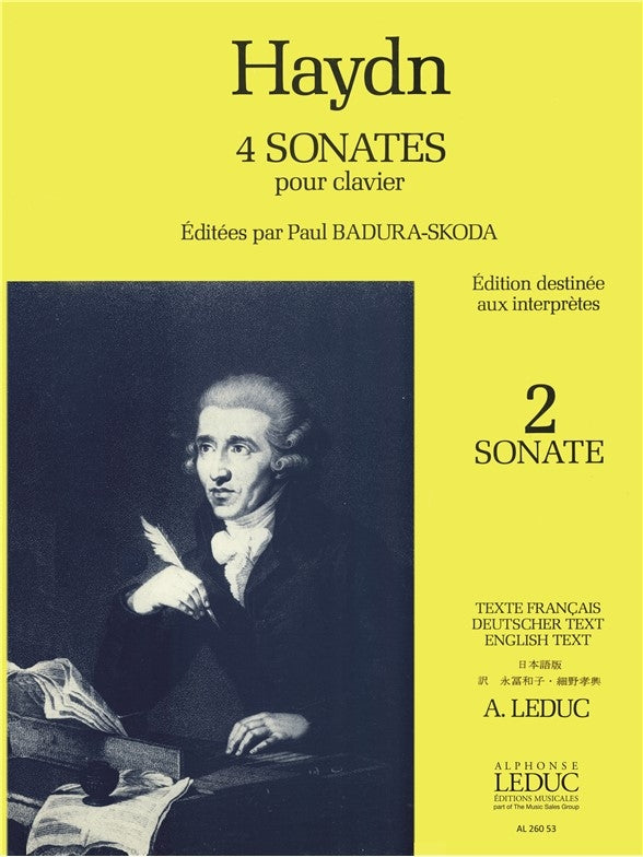 Sonate n°2 Extrait de 4 Sonates Hob.16 | Franz Joseph Haydn