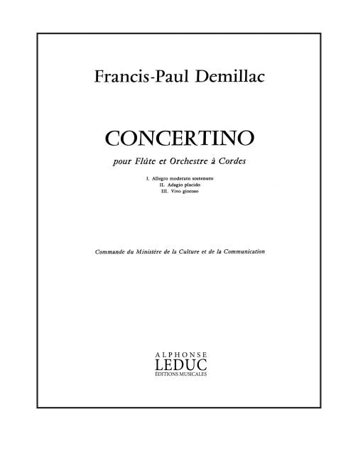 Concertino -Fl.Et Orch.Strings | Demillac | Flûte