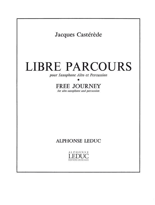 Libre Parcours | Jacques Castérède | Saxophone alto