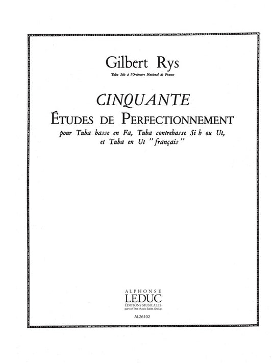 Gilbert Rys: 50 Études de Perfectionnement | Gilbert Rys