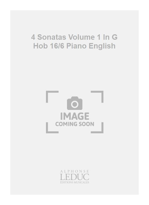 4 Sonates, volume 1, en sol majeur, Hob. 16/6 - piano - anglais | Franz Joseph Haydn