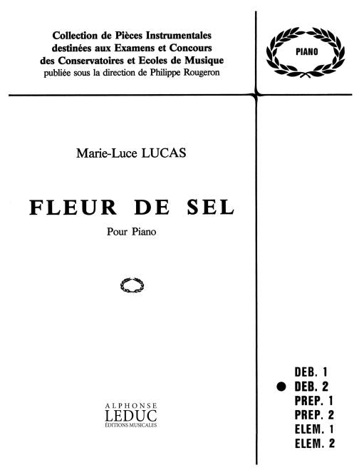 Fleur De Sel de Lucas, Livre pour piano