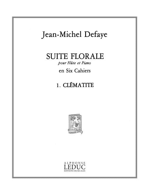 Suite florale No.1: Clematite | Jean-Michel Defaye | Flûte
