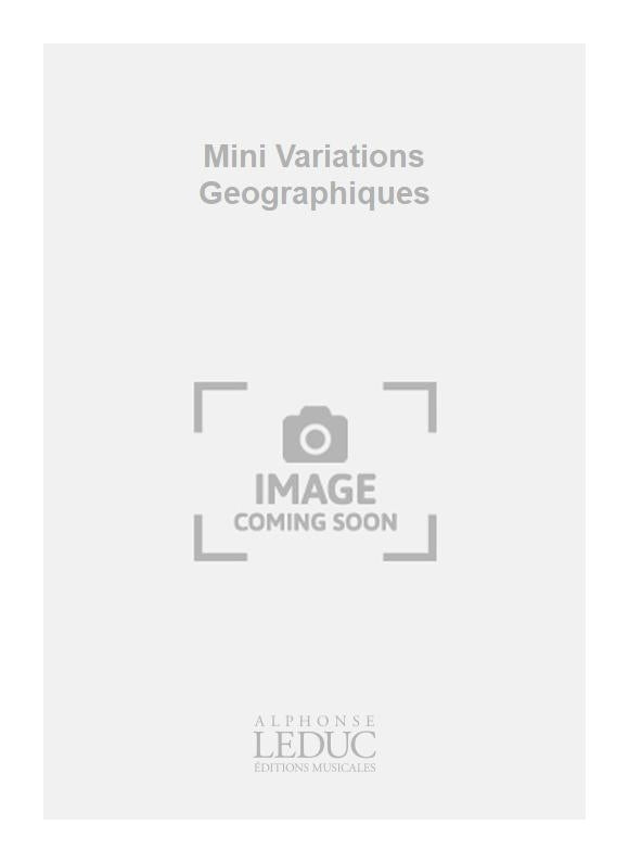 Mini Variations Geographiques | Jos Wuytack | Flûte à bec