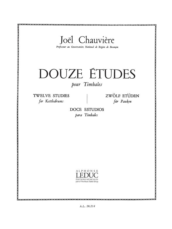 12 Études | Chauviere | Timbales