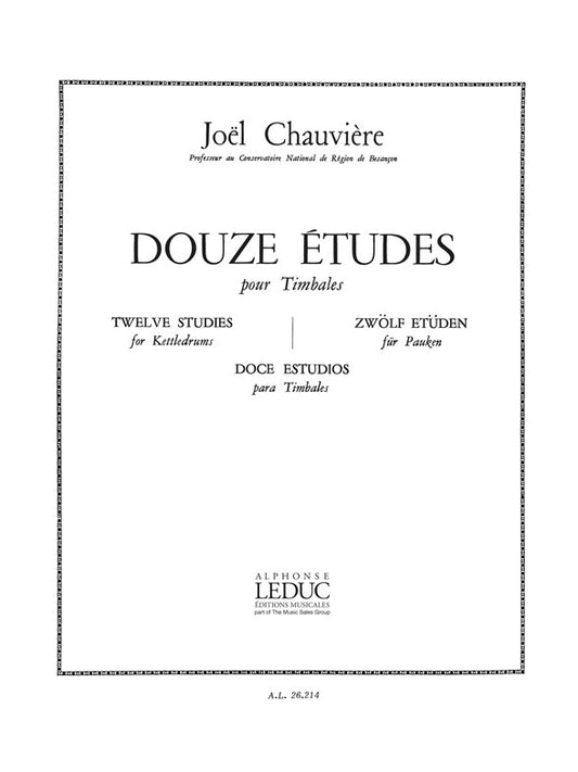 12 Études | Chauviere | Timbales