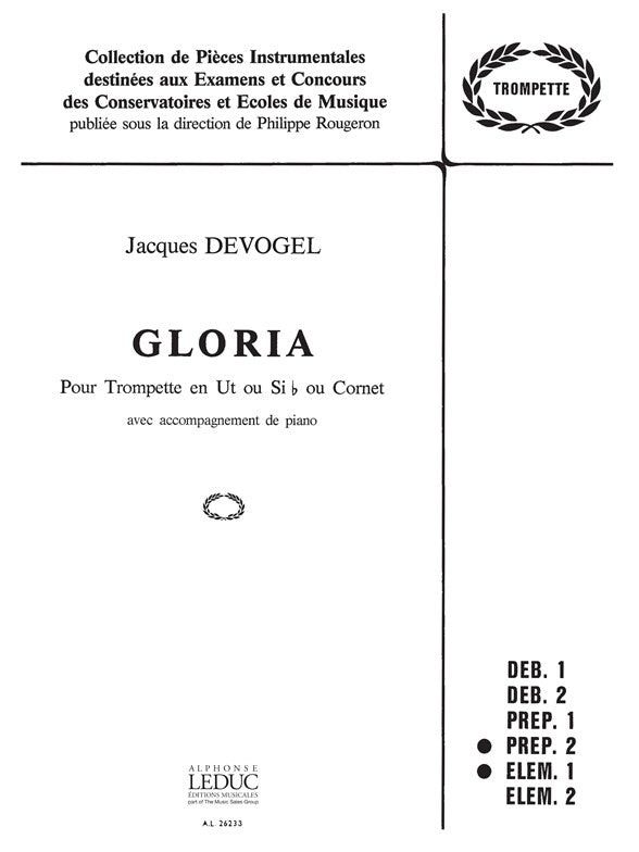 Gloria | Jacques Devogel | Trompette