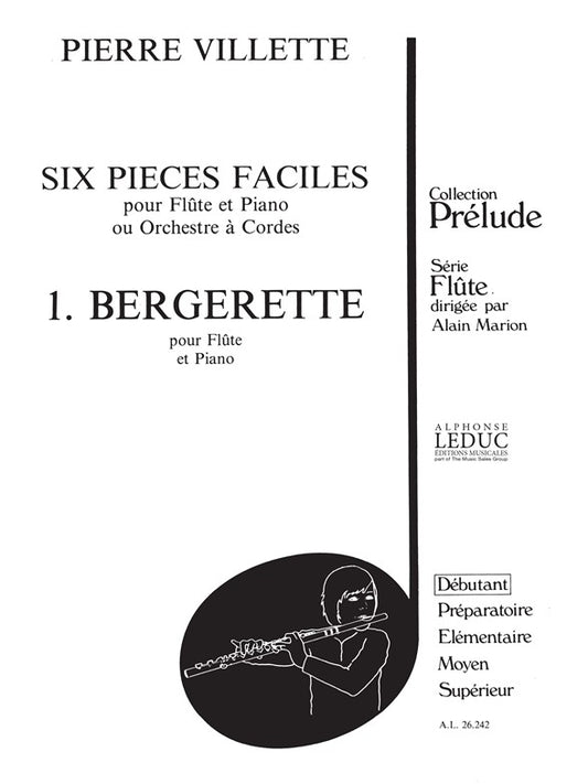 6 Pièces Faciles N01 Bergerette | Villette | Flûte